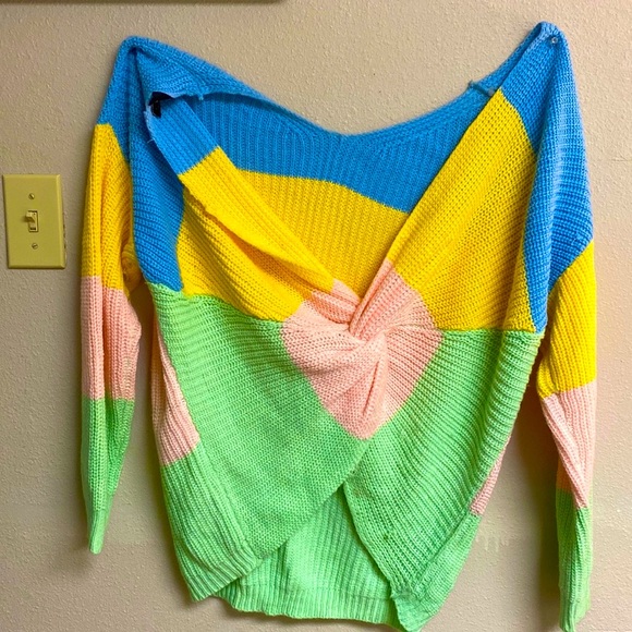 Knitted Crop Sweater - Picture 1 of 4